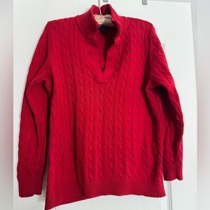 Lauren Ralph Lauren cable knit pullover sweater. Ptp 22” 100% cotton